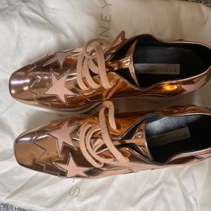 Stella McCartney  Metalic Elyse Stars Derbys